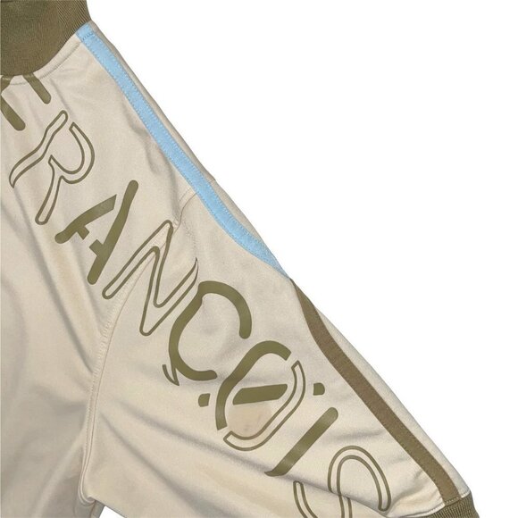 Marithe Francois Girbaud Jacket Mens Size XL Zip Up Spell Out Short Sleeve - Picture 7 of 12